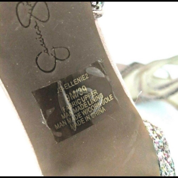 Jessica Simpson Blush Pink Glitter Suede heel - Picture 6 of 9
